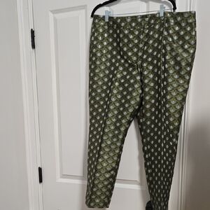 Ann Taylor Green Straight Leg Pants